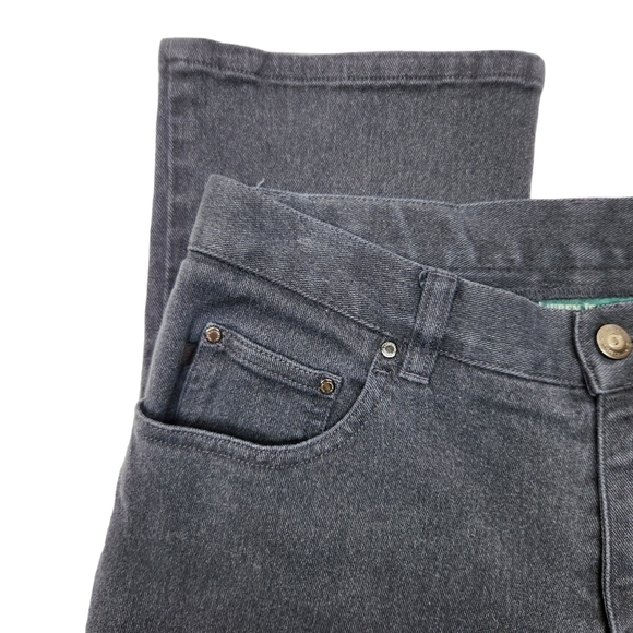 Ralph Lauren Boot Cut Jeans Charcoal Gray, Size 6 Petite - Picture 4 of 13